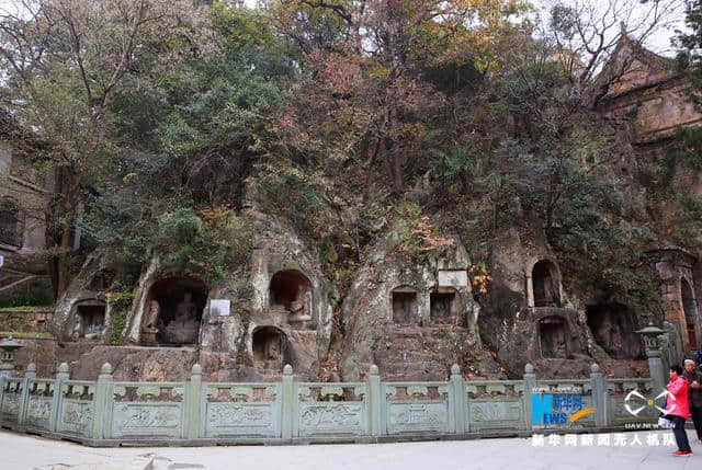 航拍金陵古栖霞寺 赏六朝名寺胜景