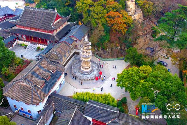 航拍金陵古栖霞寺 赏六朝名寺胜景