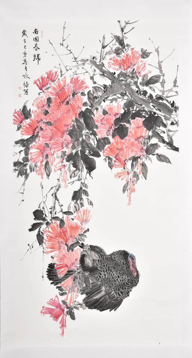 草树知春不久归，百般红紫斗芳菲，画家张咏梅作品欣赏