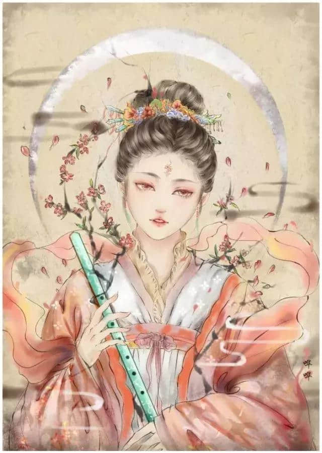 美人壁纸 | 画楼西畔桂堂东，伊人东亭笙箫颂