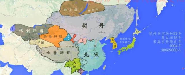 地图上看北宋167年的内忧外患，宋经济军事够强无奈敌人战力更强