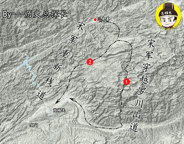 地图上的战争：宋军进攻后蜀，6万大军荡平蜀军，顺利攻占蜀地