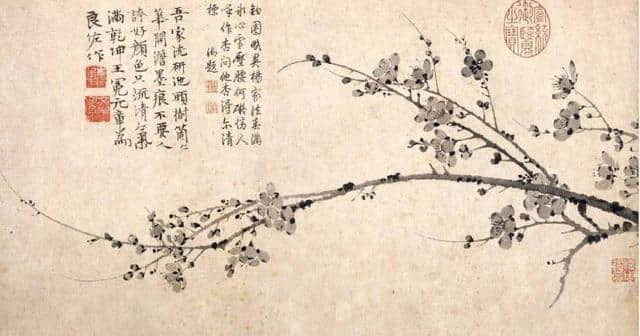 画梅一绝，清代小说家吴敬梓心中的完美人物-元代画家王冕