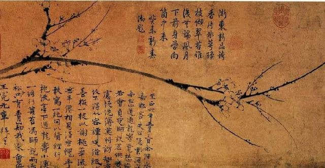 画梅一绝，清代小说家吴敬梓心中的完美人物-元代画家王冕