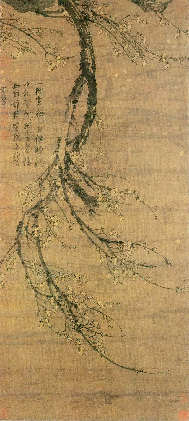 画梅一绝，清代小说家吴敬梓心中的完美人物-元代画家王冕