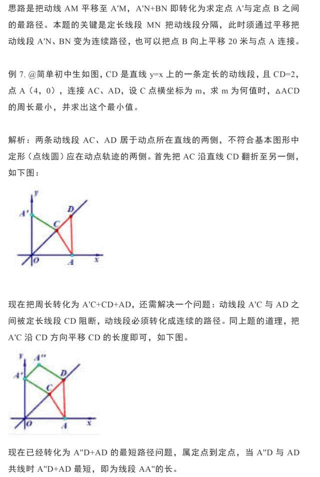 中考几何最值问题大全（将军饮马、胡不归、阿波罗尼斯圆等）