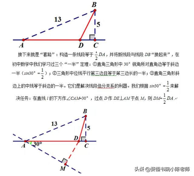 胡不归问题模型及其应用，经典题型，看到就收藏