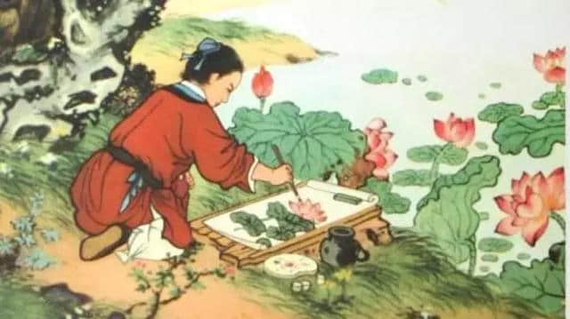 《儒林外史》中的王冕，真的擅长画荷花么？