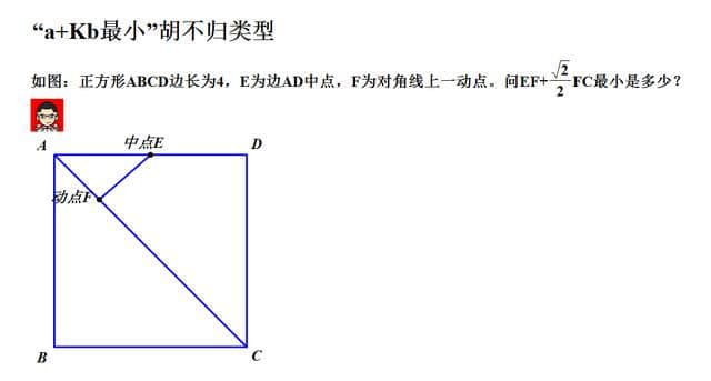 “胡不归”题型，a+Kb求最值另一类