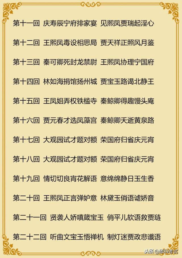 中国四大名著主题阅读 文学必考知识 建议收藏