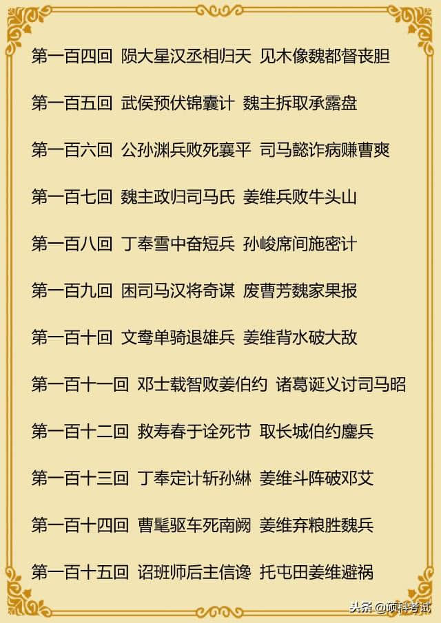 中国四大名著主题阅读 文学必考知识 建议收藏