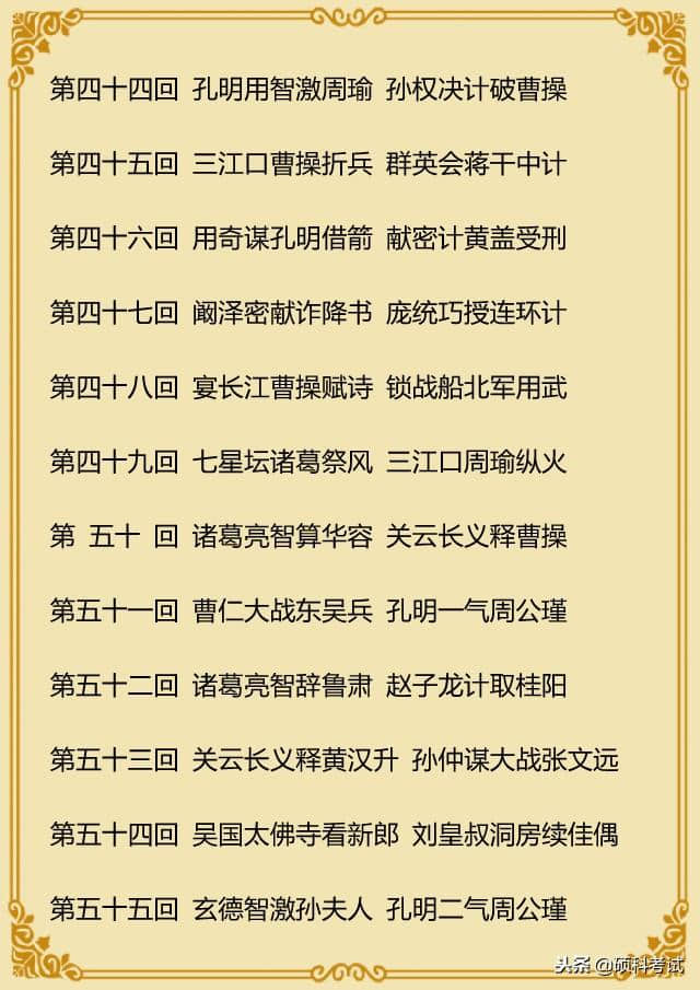 中国四大名著主题阅读 文学必考知识 建议收藏