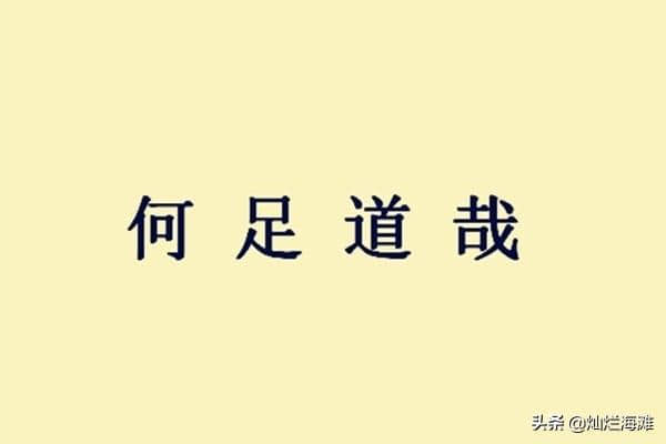 三国成语故事：何足道哉