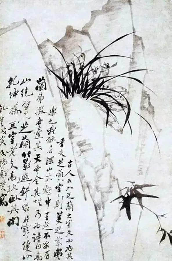 郑板桥画兰，画的是兰花的骨头