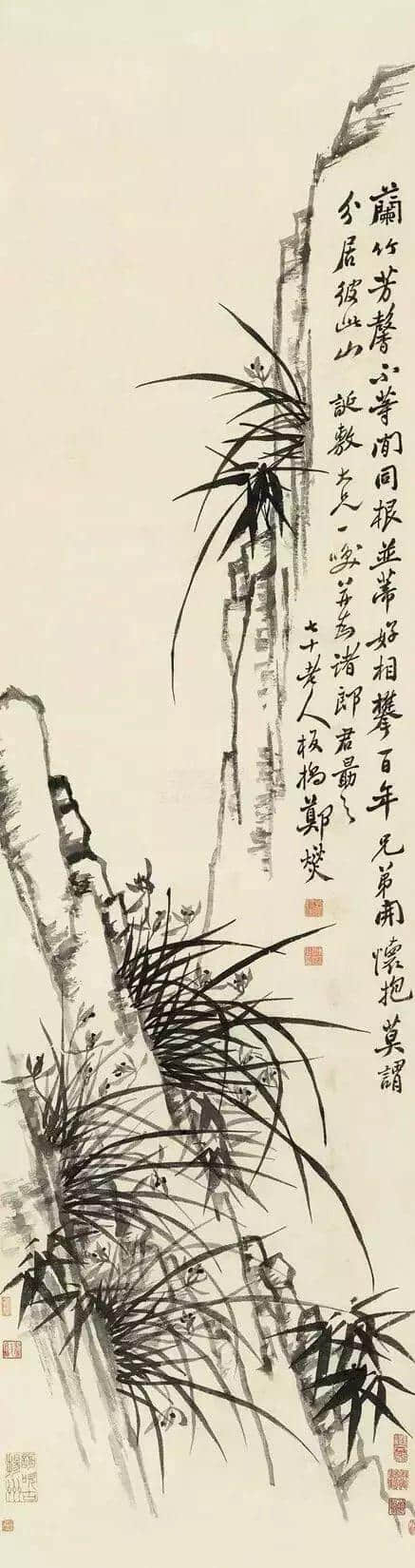 郑板桥画兰，画的是兰花的骨头