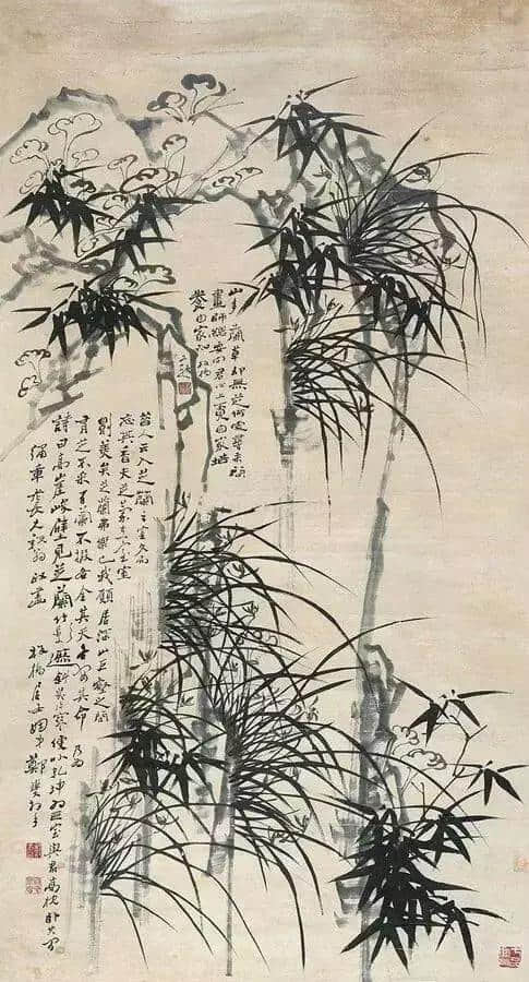 郑板桥画兰，画的是兰花的骨头