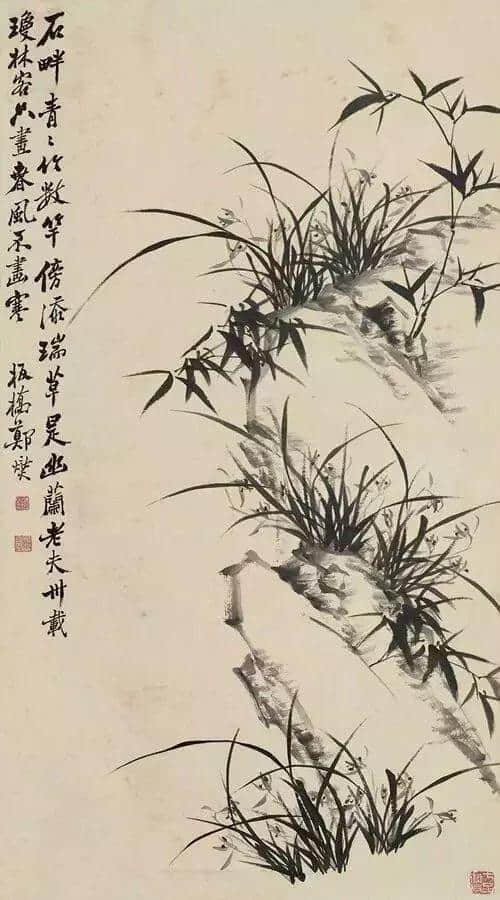 郑板桥画兰，画的是兰花的骨头