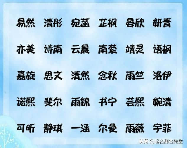 一个好名字一生受用，独一无二的宝宝名字大全