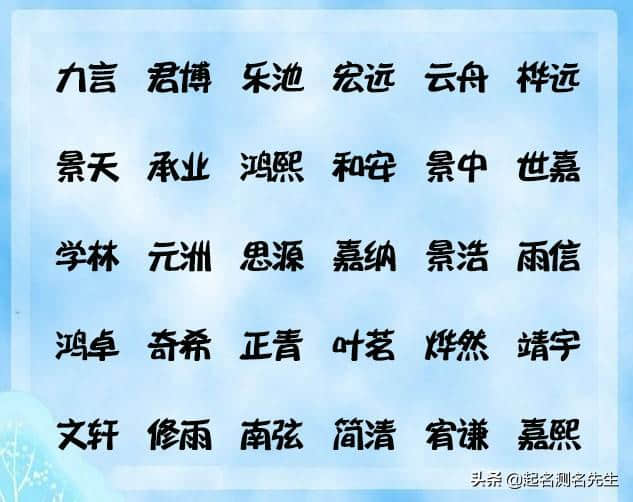 一个好名字一生受用，独一无二的宝宝名字大全