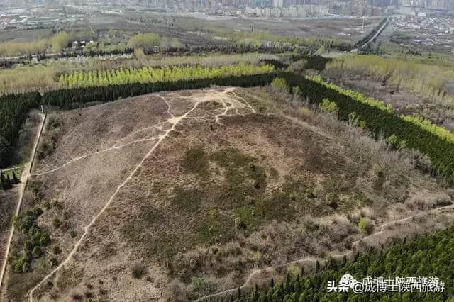 200米空中俯瞰，西安这个皇后陵或许是西汉帝陵中最规整的？