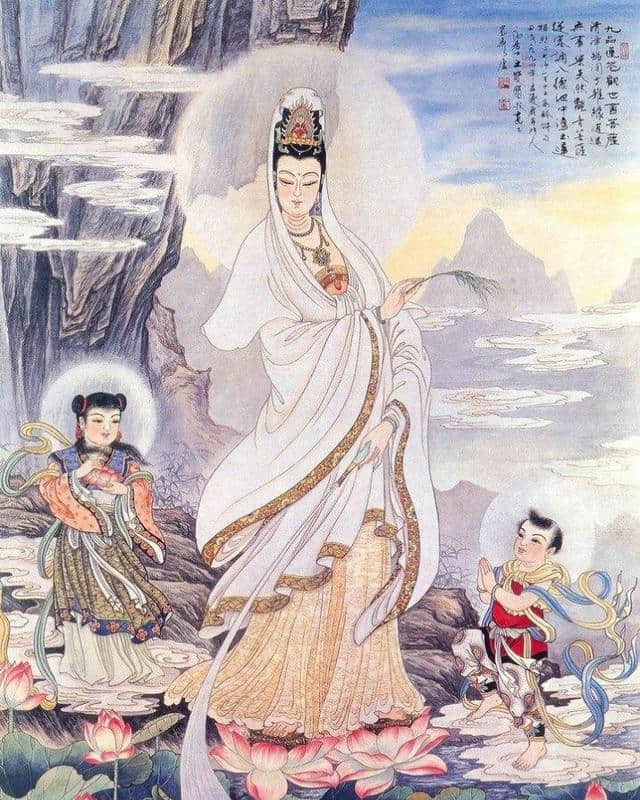 观音身边有两侍童，善财童子是红孩儿，另一位龙女是什么身份