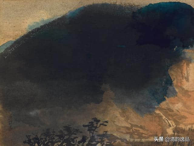 中国画大师张大千泼墨山水欣赏 高清