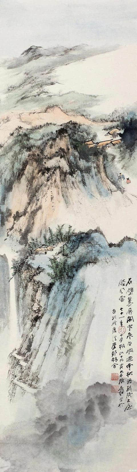 张大千山水画