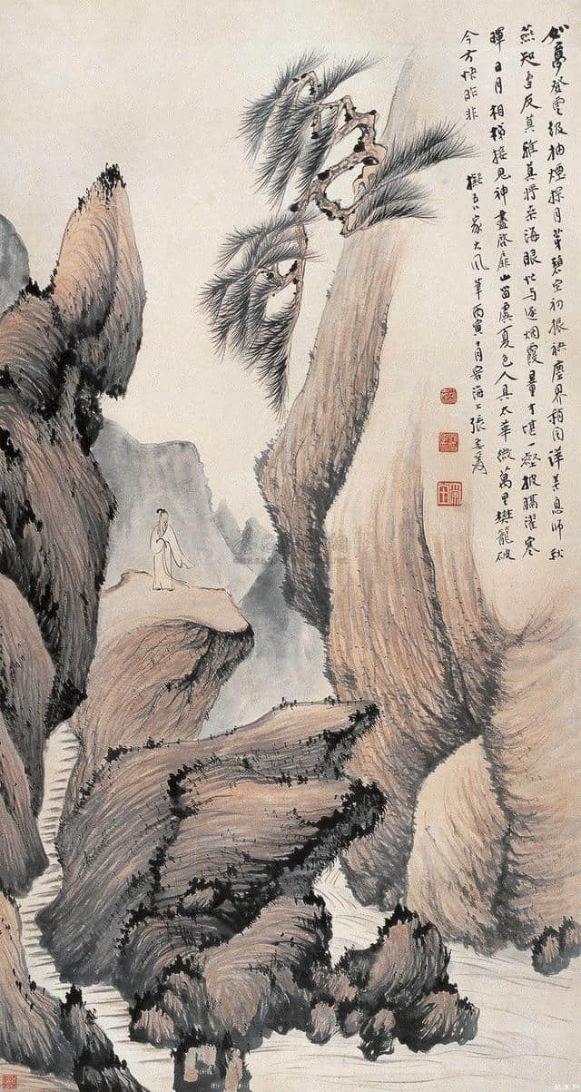 张大千山水画