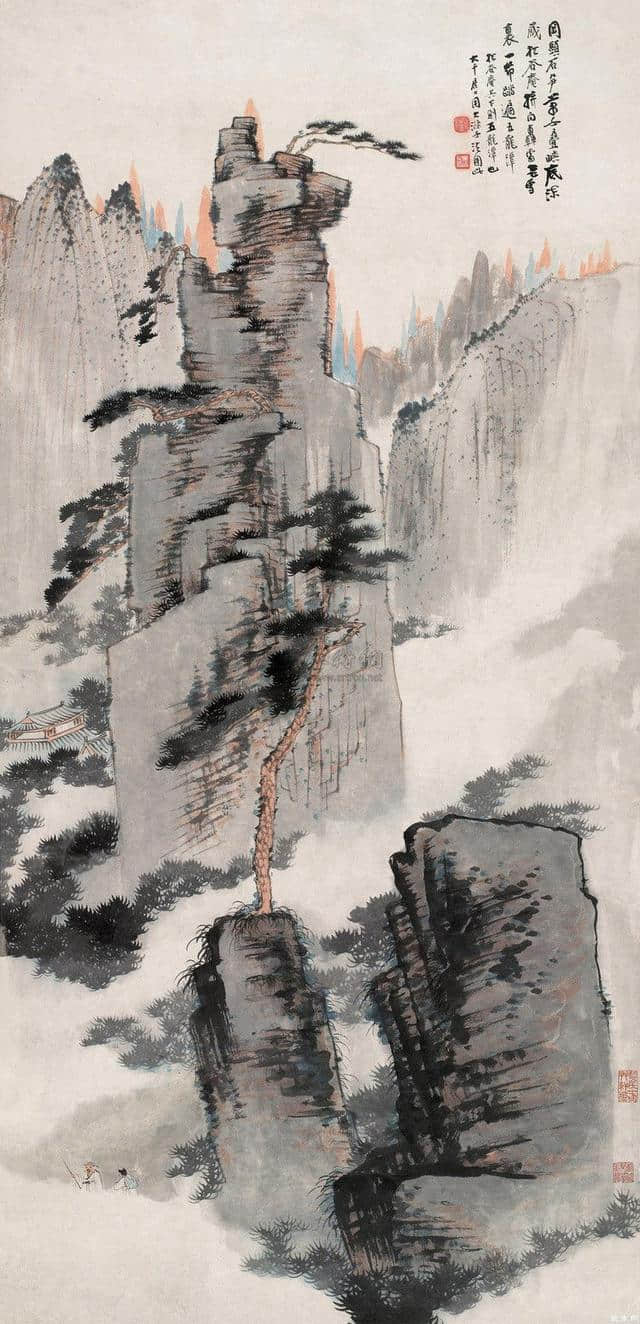 张大千山水画