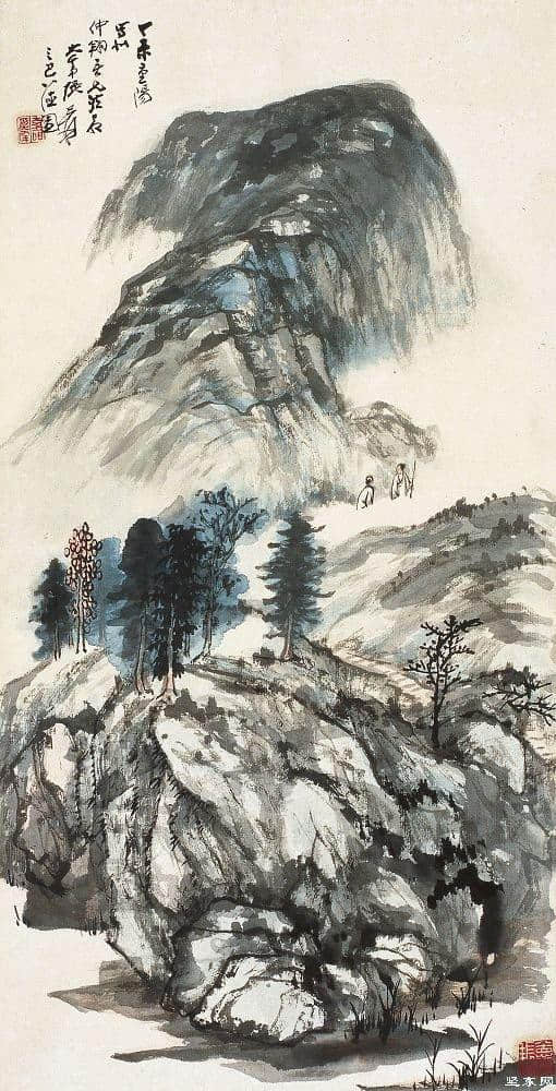 张大千山水画