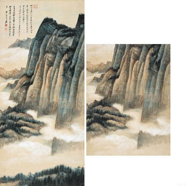 张大千山水画