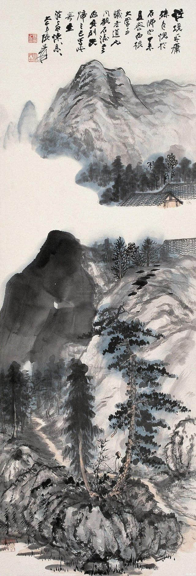 张大千山水画