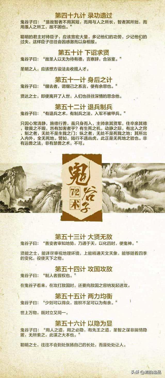 鬼谷子72术（精简完整版），人生智慧最全概括，适合终身研读！