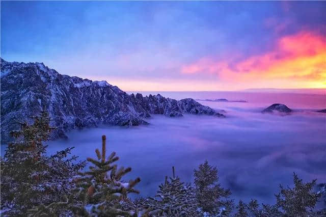 岁月里值得等待的美景，贺兰山上雪纷飞~