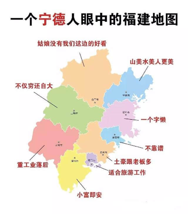 如果福建是一个班级！那么各地级市在班里都是什么职务呢？