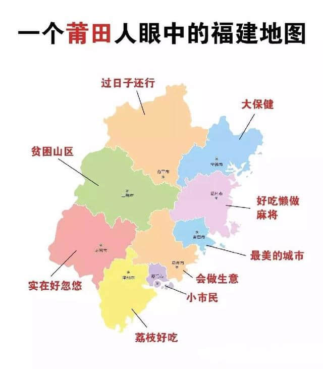 如果福建是一个班级！那么各地级市在班里都是什么职务呢？