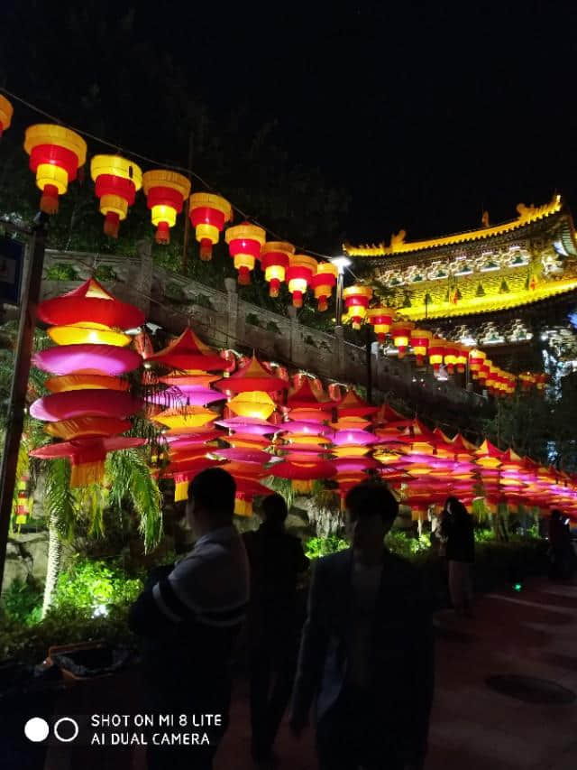 元宵节厦门梅山寺看花灯