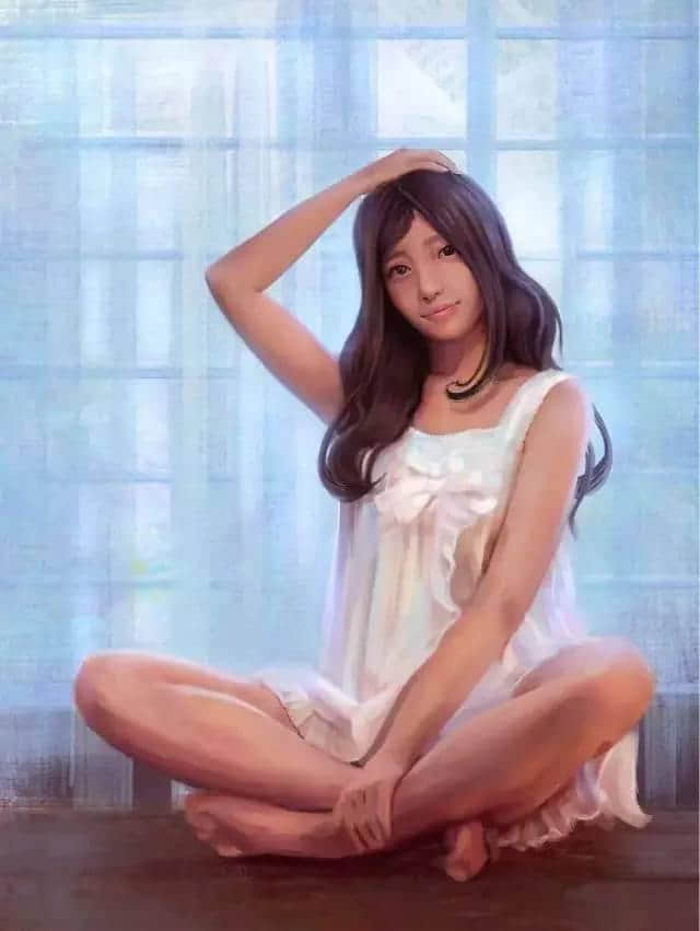 画里的美女，个个楚楚动人，宛若天仙