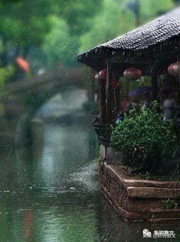 梅子黄时雨，心，被这雨色浸润，身体里也早就被灌满了江南的味道