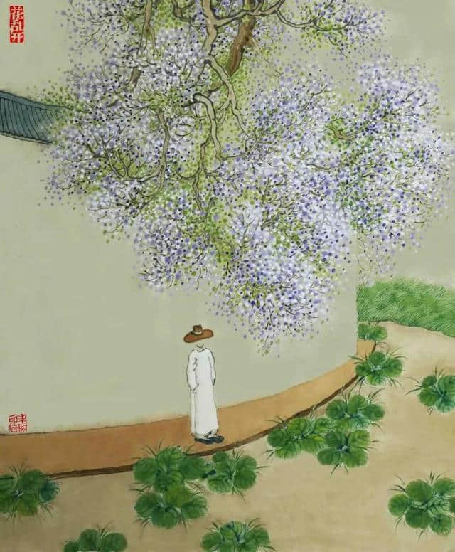 「推荐」老树画画：春风已经吹起，花儿开在眼前，周末郊野踏青，享受片刻清闲