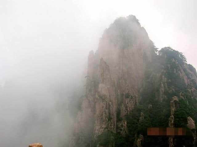 雾中登黄山：造化钟神秀 阴阳割昏晓