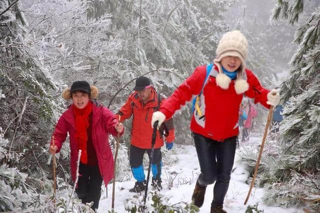 红装素裹踏雪行 自虐徒穿任平生