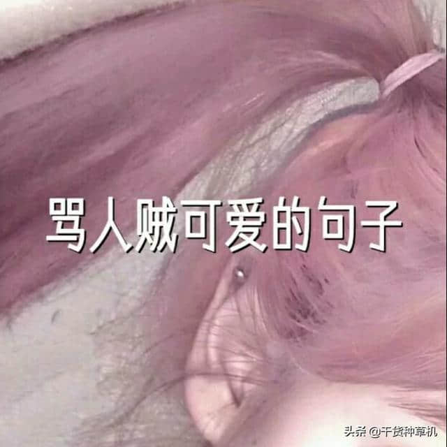 骂人贼可爱的句子