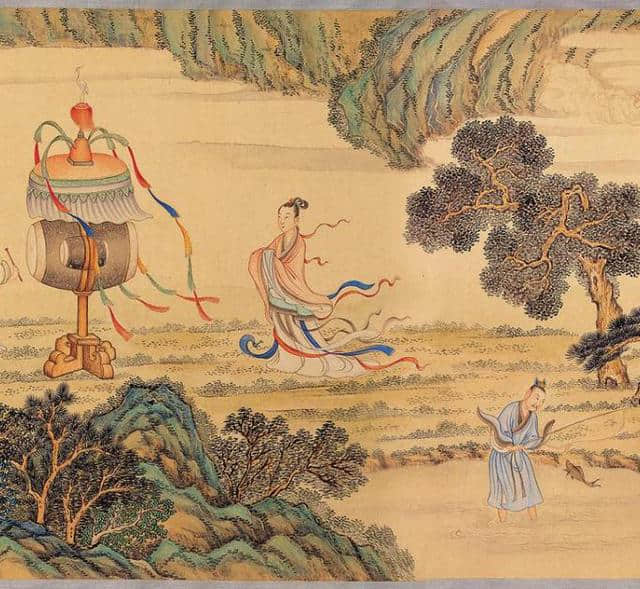 「传世名画」清·丁观鹏《洛神赋图》欣赏