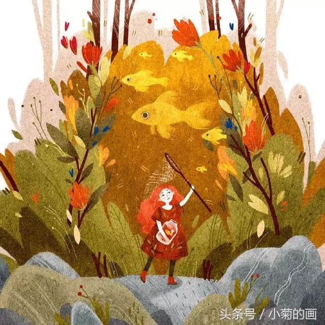 插画里的秋天