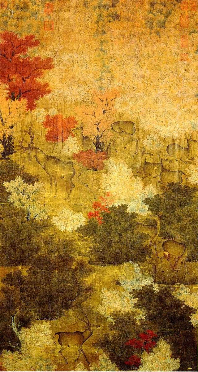 秋景名画图片