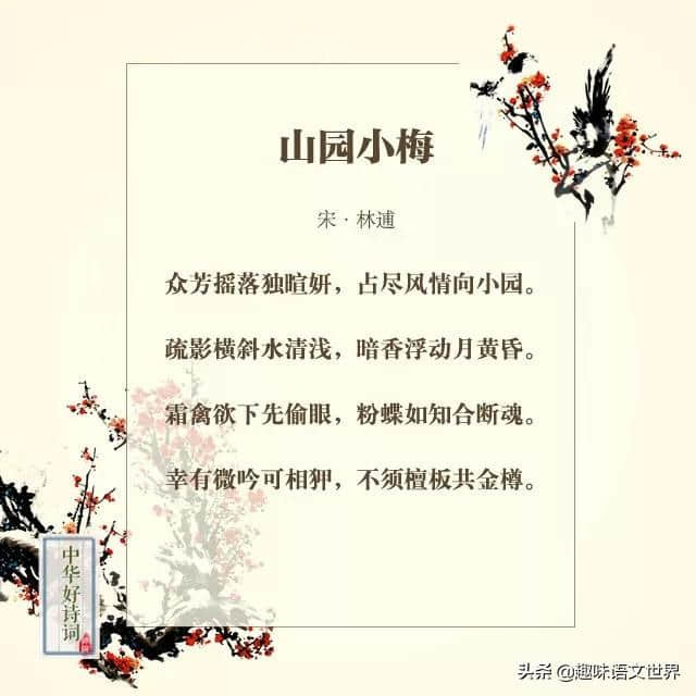 那些与梅花有关的诗词~