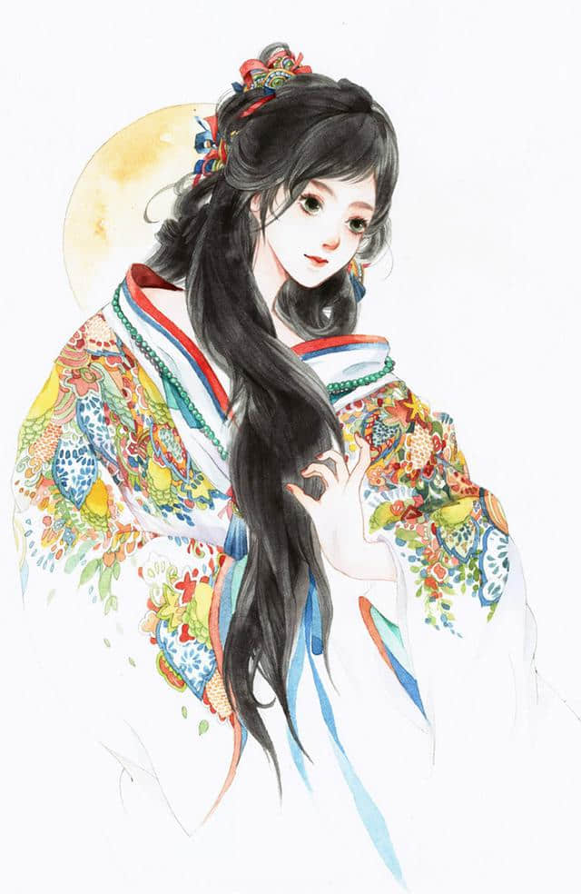 玉树后庭花 唯美古风插画