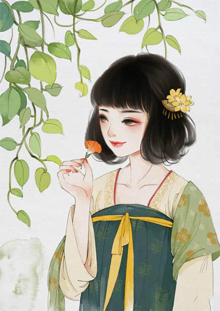 玉树后庭花 唯美古风插画